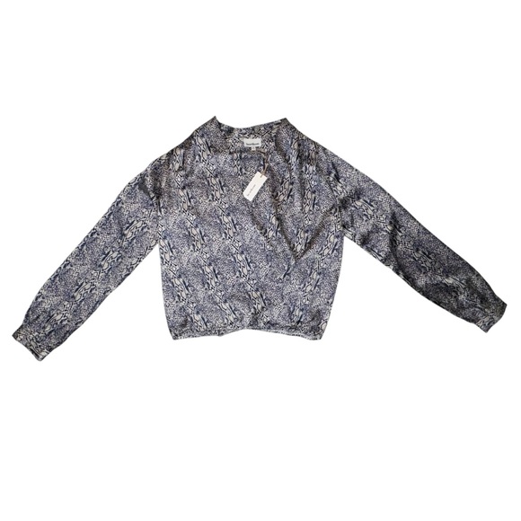 NWT Heartloom Silk Snake Print Blouse Women’s M - Picture 1 of 5